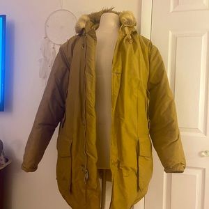 1960s Woolrich vintage down puffyFox Arctic fox hooded parka coat mens L